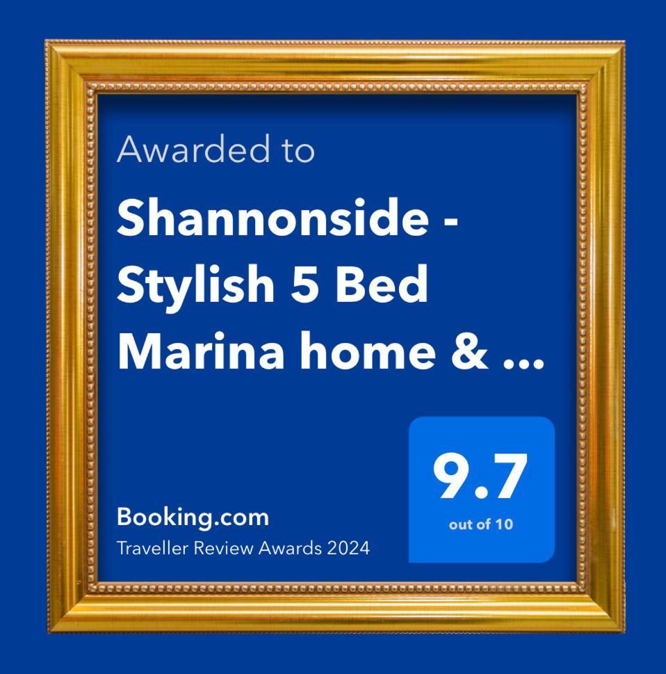 Shannonside - Stylish 5 Bed Marina Home & 40Ft Mooring Termonbarry Eksteriør billede