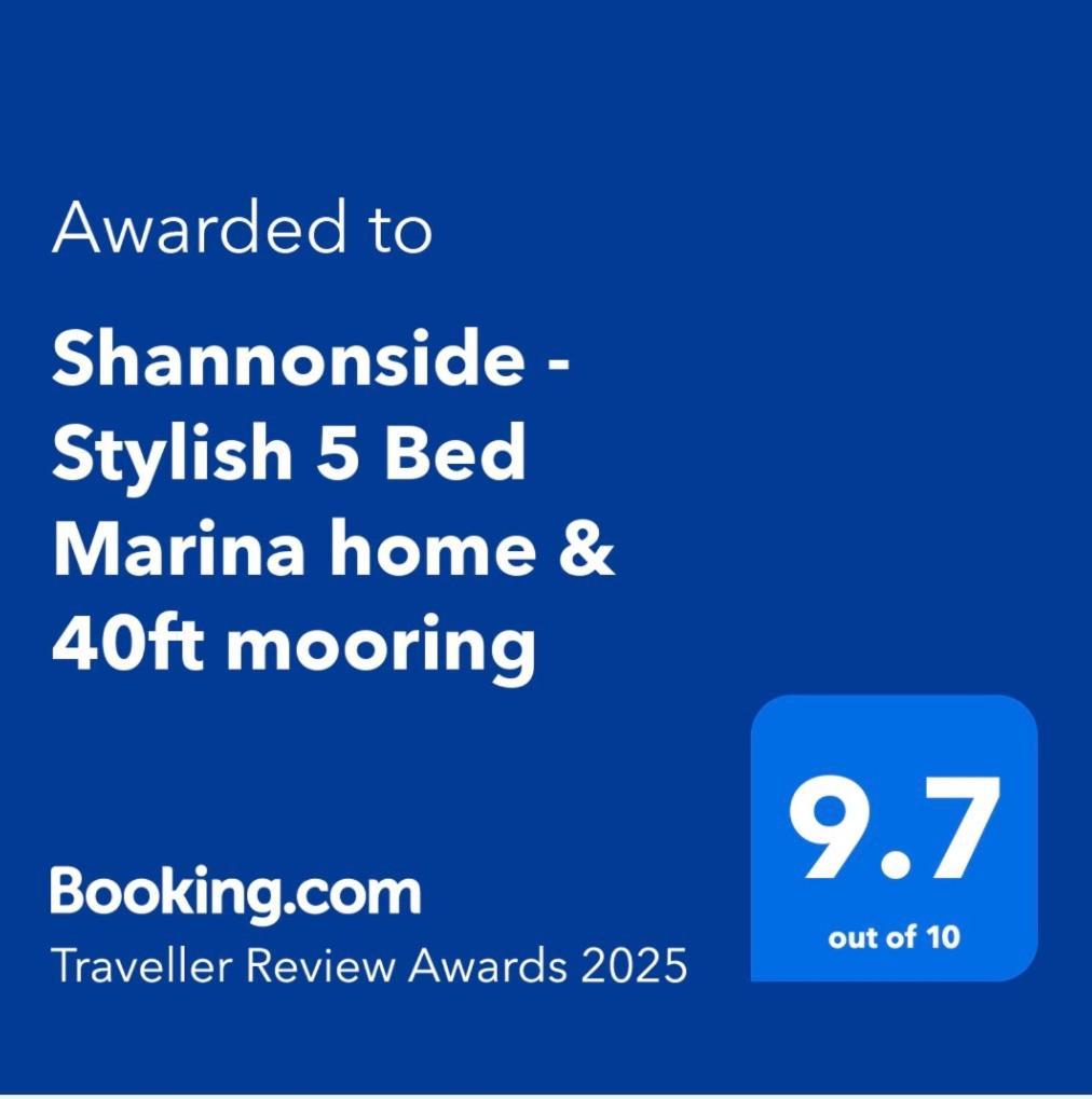 Shannonside - Stylish 5 Bed Marina Home & 40Ft Mooring Termonbarry Eksteriør billede